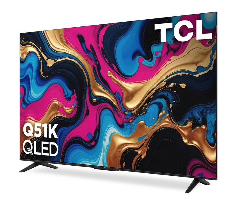 Téléviseur intelligent QLED TCL catégorie Q UHD 4K de 50 po avec HDR et Google TVMC – 50Q51K