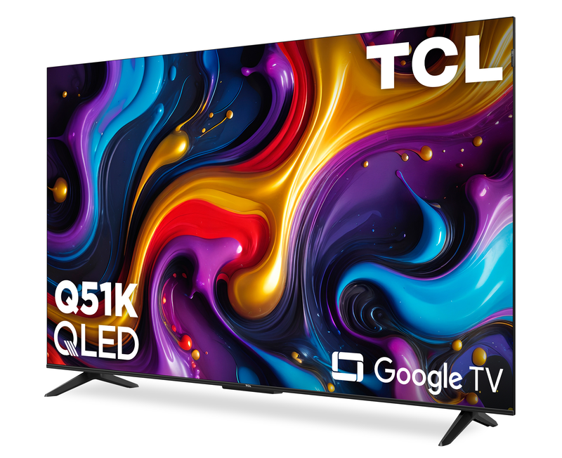 Téléviseur intelligent QLED TCL catégorie Q UHD 4K de 50 po avec HDR et Google TVMC – 50Q51K