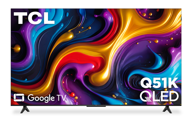 Téléviseur intelligent QLED TCL catégorie Q UHD 4K de 50 po avec HDR et Google TVMC – 50Q51K