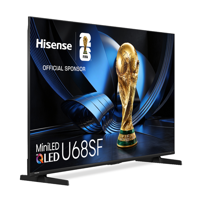 Téléviseur QLED Hisense U68SF UHD 4K de 75 po avec Mini DEL et IA (75U68SF) - modèle 2026