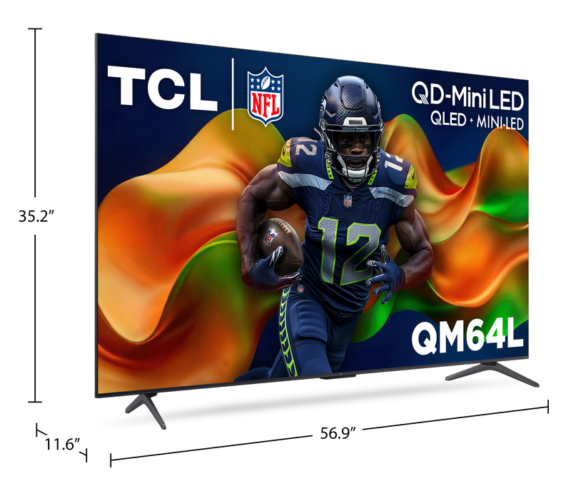 Téléviseur intelligent Mini DEL QD TCL QM64L 4K de 65 po avec Fire TV (65QM64L) - modèle 2026