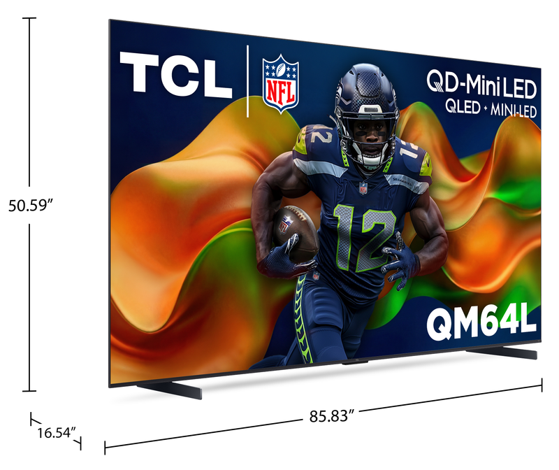 Téléviseur intelligent Mini DEL QD TCL QM64L 4K de 98 po avec Fire TV (98QM64L) - modèle 2026
