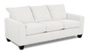 Sofa personnalisable Arc de Sofa Lab de 86 po fabriqué au Canada en tissu - Teddy Snow