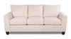 Made in Canada Customizable Sofa Lab Arc 86" Fabric Sofa  – Chenille White | Sofa personnalisable Arc de Sofa Lab de 86 po fabriqué au Canada en tissu - Chenille White