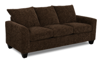  Sofa personnalisable Arc de Sofa Lab de 86 po fabriqué au Canada en tissu - Plush Chocolate