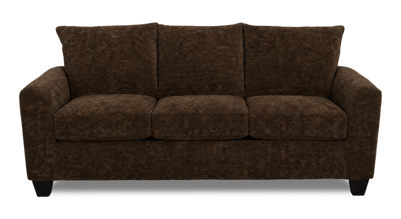 Sofa personnalisable Arc de Sofa Lab de 86 po fabriqué au Canada en tissu - Plush Chocolate