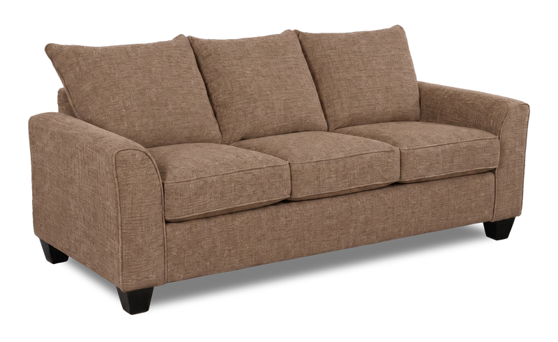 Sofa personnalisable Arc de Sofa Lab de 86 po fabriqué au Canada en tissu - Chenille Praline
