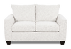 Made in Canada Customizable Sofa Lab Arc  63" Fabric Loveseat – Teddy Snow | Causeuse personnalisable Roll de Sofa Lab de 63 po fabriqué au Canada en tissu - Teddy Snow