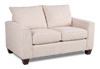Causeuse personnalisable Roll de Sofa Lab de 63 po fabriqué au Canada en tissu - Chenille White