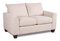 Causeuse personnalisable Roll de Sofa Lab de 63 po fabriqué au Canada en tissu - Chenille White