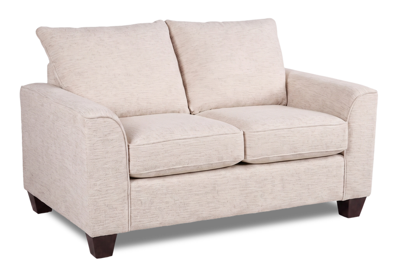 Causeuse personnalisable Roll de Sofa Lab de 63 po fabriqué au Canada en tissu - Chenille White
