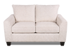 Made in Canada Customizable Sofa Lab Arc  63" Fabric Loveseat – Chenille White | Causeuse personnalisable Roll de Sofa Lab de 63 po fabriqué au Canada en tissu - Chenille White