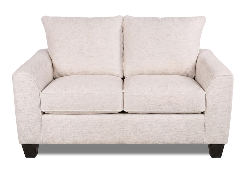 Causeuse personnalisable Roll de Sofa Lab de 63 po fabriqué au Canada en tissu - Chenille White