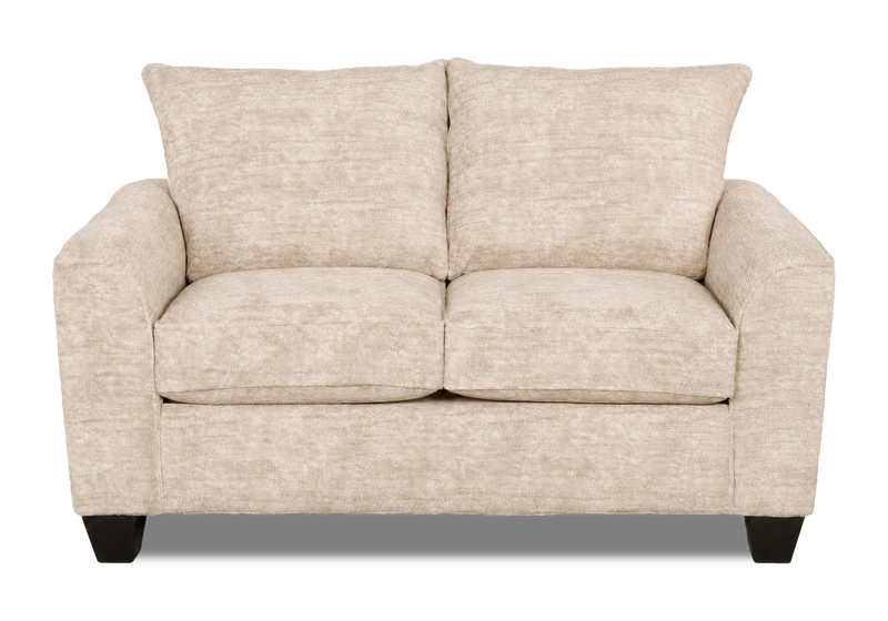 Causeuse personnalisable Roll de Sofa Lab de 63 po fabriqué au Canada en tissu - Plush Parchment