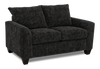 Causeuse personnalisable Roll de Sofa Lab de 63 po fabriqué au Canada en tissu - Plush Charcoal