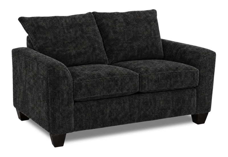 Causeuse personnalisable Roll de Sofa Lab de 63 po fabriqué au Canada en tissu - Plush Charcoal