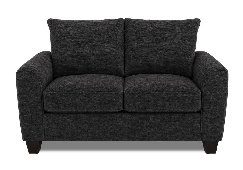Causeuse personnalisable Roll de Sofa Lab de 63 po fabriqué au Canada en tissu - Plush Charcoal