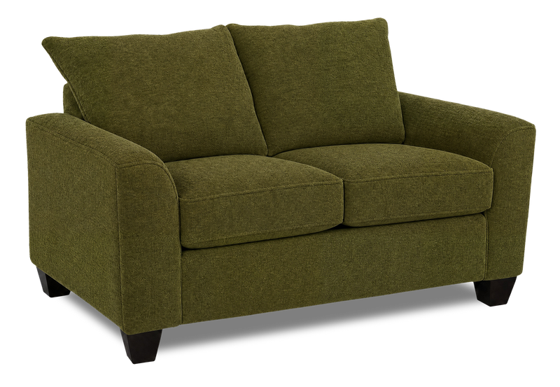 Causeuse personnalisable Roll de Sofa Lab de 63 po fabriqué au Canada en tissu - Chenille Moss