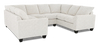 Made in Canada Customizable Sofa Lab Arc U-Shaped Sectional - Teddy Riverrock | Sofa sectionnel en U personnalisable Arc de Sofa Lab fabriqué au Canada en tissu - Teddy Riverrock
