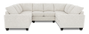 Made in Canada Customizable Sofa Lab Arc U-Shaped Sectional - Teddy Riverrock | Sofa sectionnel en U personnalisable Arc de Sofa Lab fabriqué au Canada en tissu - Teddy Riverrock