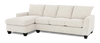 Sofa avec fauteuil long de gauche personnalisable Arc de Sofa Lab fabriqué au Canada en tissu - Teddy Riverrock