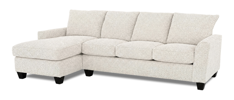 Sofa avec fauteuil long de gauche personnalisable Arc de Sofa Lab fabriqué au Canada en tissu - Teddy Riverrock