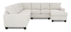 Made in Canada Customizable Sofa Lab Arc 4-Piece Right-Facing Sectional with Chaise - Teddy Riverrock | Sofa sectionnel de droite 4 pièces avec fauteuil long personnalisable Arc de Sofa Lab fabriqué au Canada en tissu - Teddy Riverrock