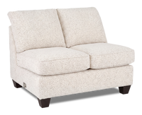 Causeuse sans accoudoirs personnalisable Arc de Sofa Lab de 46 po fabriquée au Canada en tissu - Teddy Riverrock