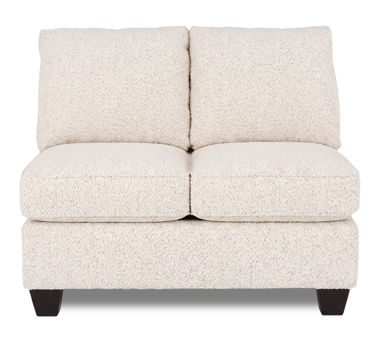 Causeuse sans accoudoirs personnalisable Arc de Sofa Lab de 46 po fabriquée au Canada en tissu - Teddy Riverrock