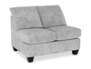 Causeuse sans accoudoirs personnalisable Arc de Sofa Lab de 46 po fabriquée au Canada en tissu - Plush Oyster