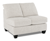  Causeuse sans accoudoirs personnalisable Arc de Sofa Lab de 46 po fabriquée au Canada en tissu - Plush Oyster