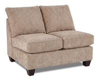 Causeuse sans accoudoirs personnalisable Arc de Sofa Lab de 46 po fabriquée au Canada en tissu - Chenille Praline