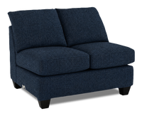 Causeuse sans accoudoirs personnalisable Arc de Sofa Lab de 46 po fabriquée au Canada en tissu - Chenille Pacific