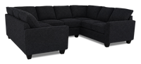  Sofa sectionnel en U personnalisable Arc de Sofa Lab fabriqué au Canada en tissu - Teddy Raven