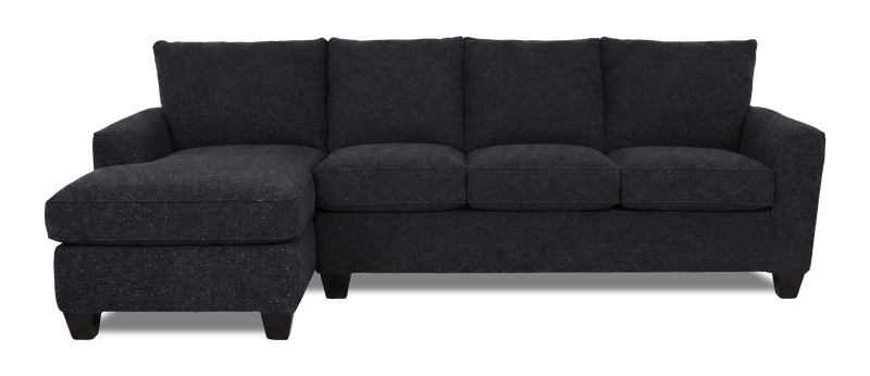Sofa avec fauteuil long de gauche personnalisable Arc de Sofa Lab fabriqué au Canada en tissu - Teddy Raven