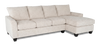 Sofa-lit sectionnel de droite personnalisable Arc de Sofa Lab fabriqué au Canada en tissu - Chenille White
