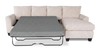 Made in Canada Customizable Sofa Lab Arc Fabric Right-Facing Sofabed Sectional - Chenille White | Sofa-lit sectionnel de droite personnalisable Arc de Sofa Lab fabriqué au Canada en tissu - Chenille White