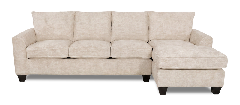 Sofa-lit sectionnel de droite personnalisable Arc de Sofa Lab fabriqué au Canada en tissu - Plush Parchment