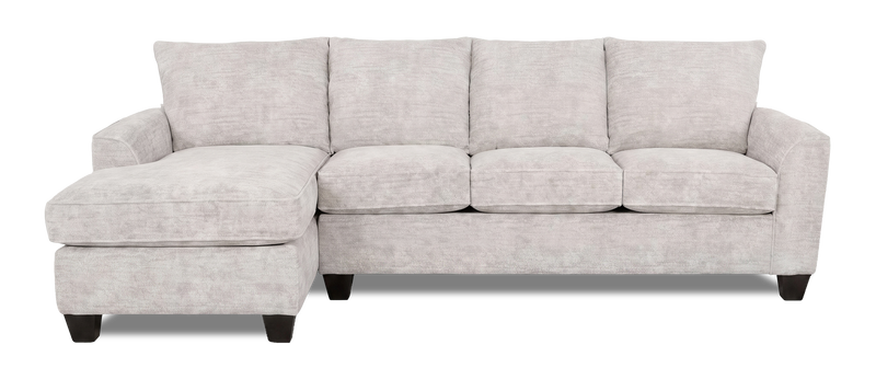 Sofa avec fauteuil long de gauche personnalisable Arc de Sofa Lab fabriqué au Canada en tissu - Plush Oyster