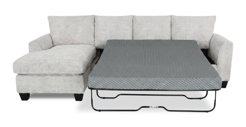 Sofa-lit sectionnel de gauche personnalisable Arc de Sofa Lab fabriqué au Canada en tissu - Plush Oyster