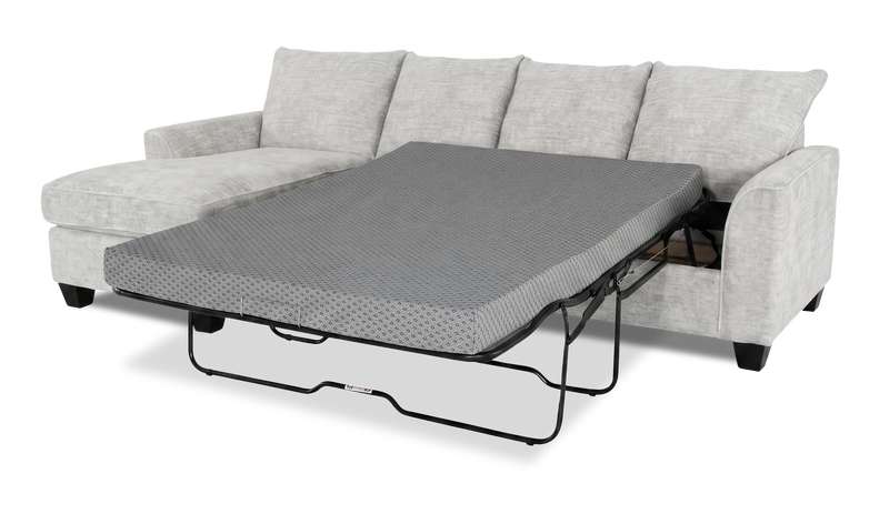 Sofa-lit sectionnel de gauche personnalisable Arc de Sofa Lab fabriqué au Canada en tissu - Plush Oyster