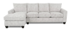 Made in Canada Customizable Sofa Lab Arc Fabric Left-Facing Sofabed Sectional - Plush Oyster | Sofa-lit sectionnel de gauche personnalisable Arc de Sofa Lab fabriqué au Canada en tissu - Plush Oyster