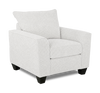 Fauteuil personnalisable Roll de Sofa Lab de 40 po fabriqué au Canada en tissu - Teddy Snow