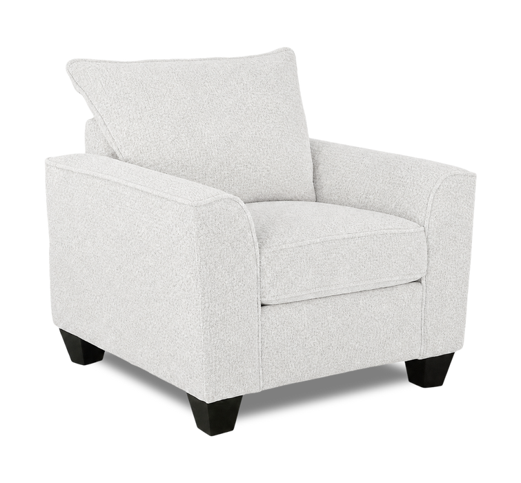 Fauteuil personnalisable Roll de Sofa Lab de 40 po fabriqué au Canada en tissu - Teddy Snow