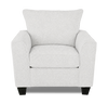 Made in Canada Customizable Sofa Lab Arc 40" Fabric Chair – Teddy Snow | Fauteuil personnalisable Roll de Sofa Lab de 40 po fabriqué au Canada en tissu - Teddy Snow