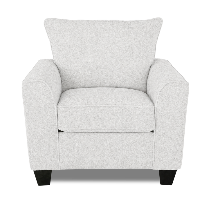 Fauteuil personnalisable Roll de Sofa Lab de 40 po fabriqué au Canada en tissu - Teddy Snow