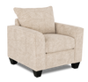 Fauteuil personnalisable Roll de Sofa Lab de 40 po fabriqué au Canada en tissu - Plush Parchment
