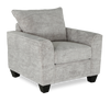Fauteuil personnalisable Roll de Sofa Lab de 40 po fabriqué au Canada en tissu - Plush Oyster