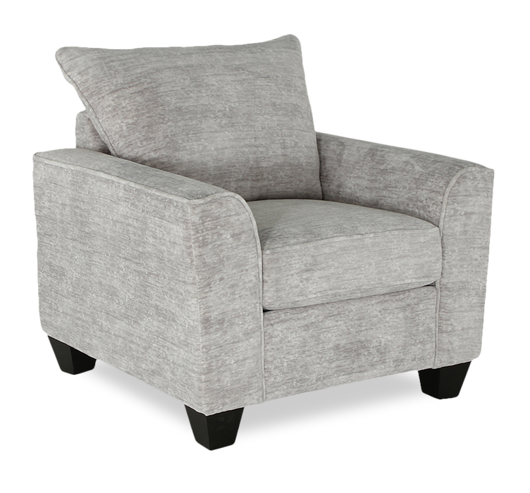 Fauteuil personnalisable Roll de Sofa Lab de 40 po fabriqué au Canada en tissu - Plush Oyster