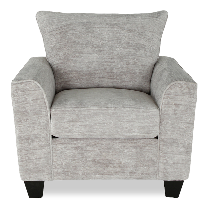 Fauteuil personnalisable Roll de Sofa Lab de 40 po fabriqué au Canada en tissu - Plush Oyster